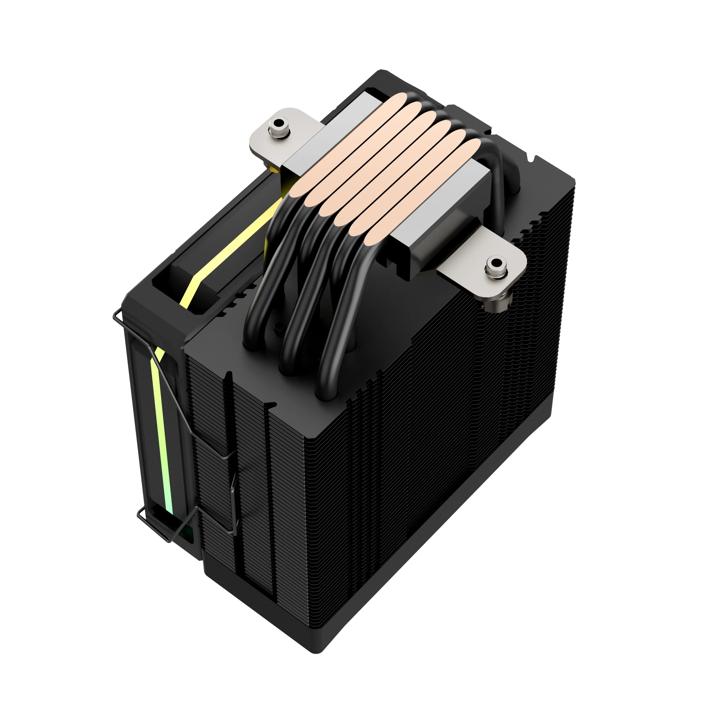 UPSIREN Walrus Whisper 120 radiador de refrigeración de aire del chasis con pantalla Digital, 6 tubos de calor, compatible con LGA1851/1700/115X/1200/AM5/AM4 - imagen 4