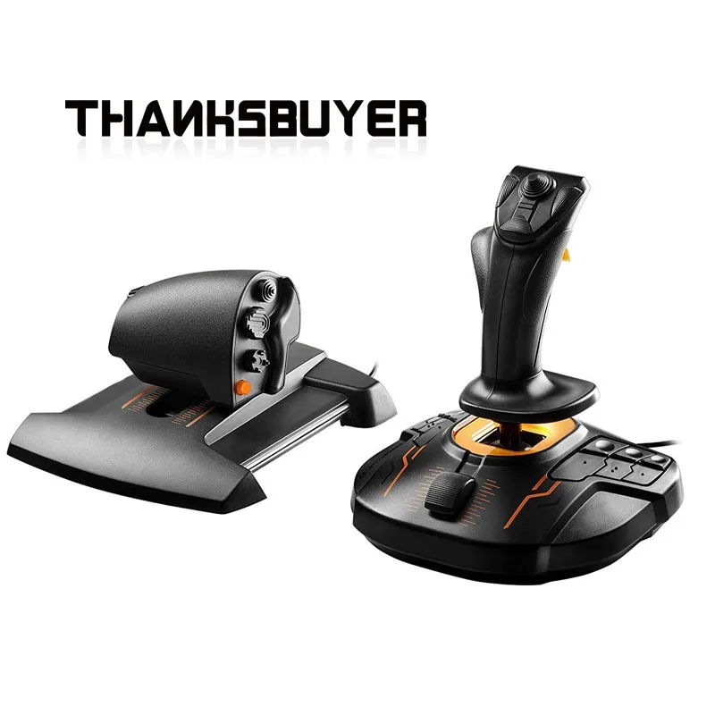 Palo de vuelo Original T16000M T.16000M FCS HOTAS PC + acelerador TWCS para juegos de vuelo Thrustmaster