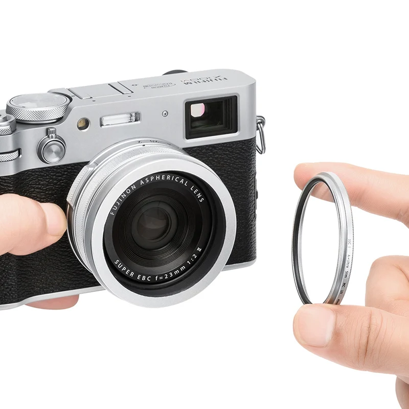 Parasol cuadrado JJC LH-X100 para cámaras FUJIFILM Fuji X100VI X100V X100F, parasol con tapa y anillo adaptador, accesorios para cámara - imagen 3