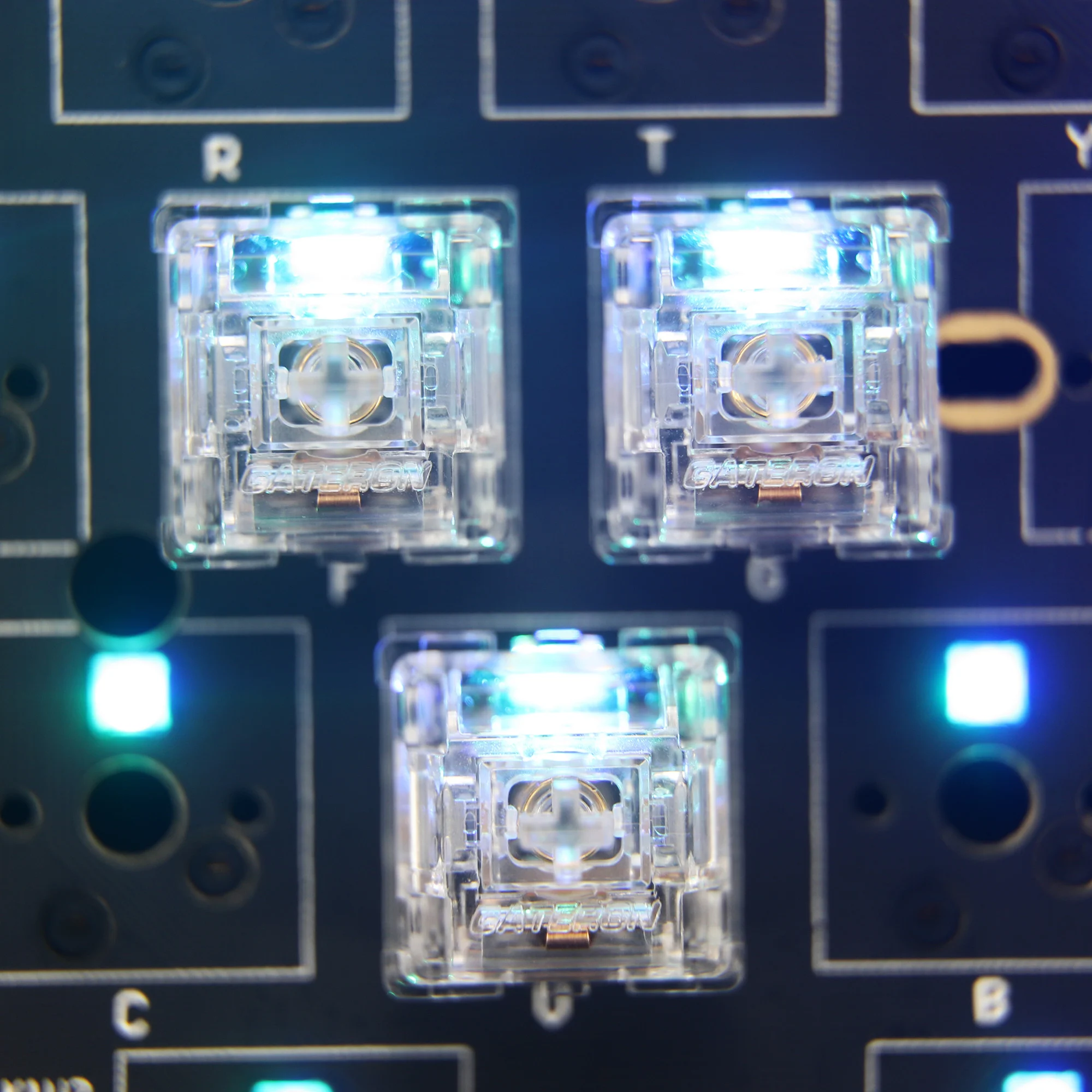 Gateron-Interruptor de polo Norte V1 V2 Arctic, 5 pines, transparente, 50g, Teclado mecánico lineal, personalizado - imagen 4