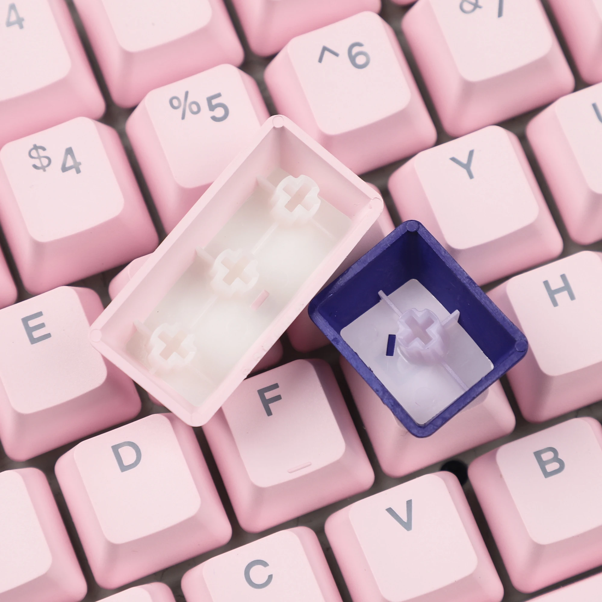 Lavender 122 YMDK teclas retroiluminadas de doble disparo PBT OEM perfil Keycap para teclado mecánico MX 104 87 84 68 - imagen 4