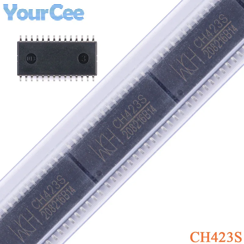 10 uds/5 uds CH423S CH423 SOP-28 SOP28 Chip de expansión de E/S remoto de 2 cables SMD
