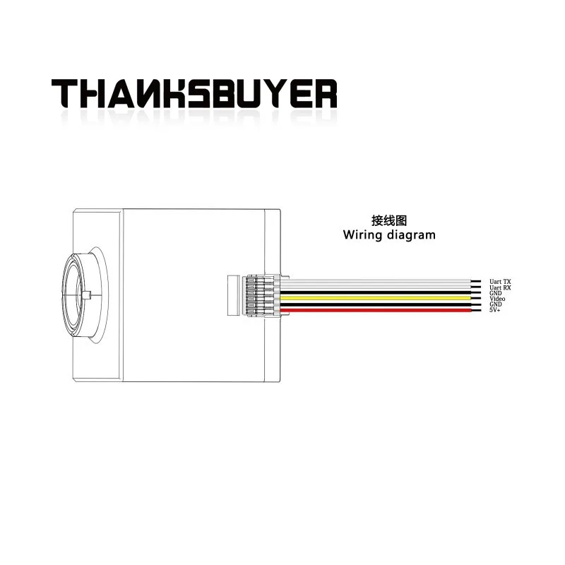 Tarot TL300M6 256*192 Cámara de imágenes térmicas infrarrojas con tamaño mini admite salida AV - imagen 4