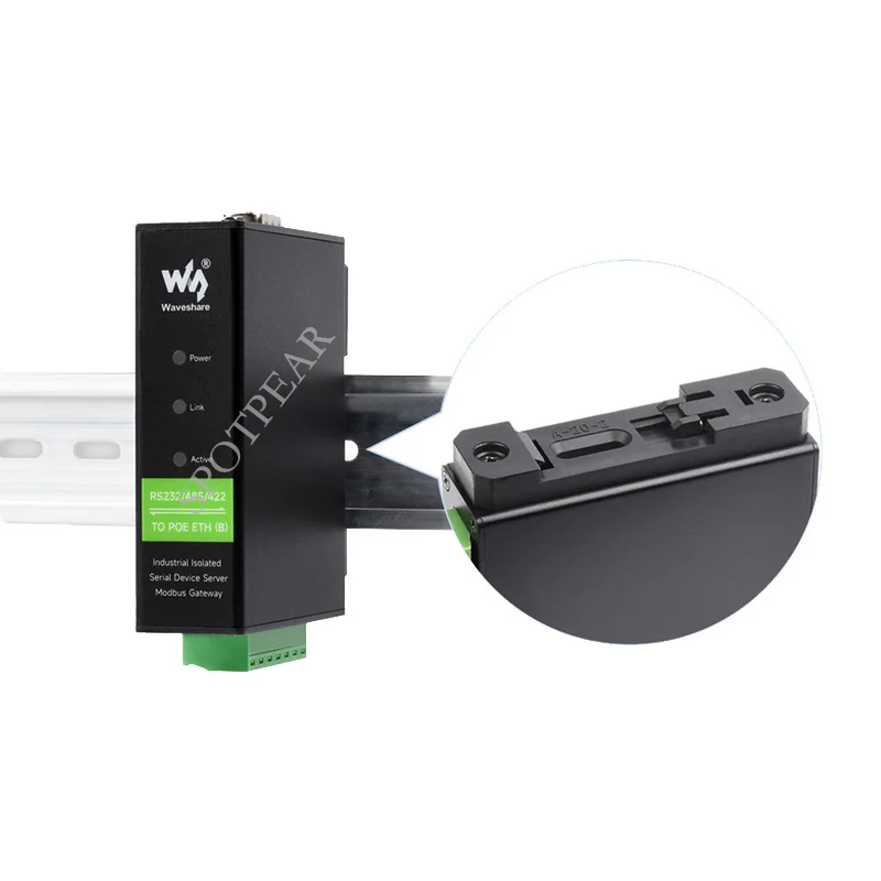 Servidor Serial RS232/485/422 a módulo Ethernet RJ45 con módulo POE TCP/IP a puerto serial - imagen 5