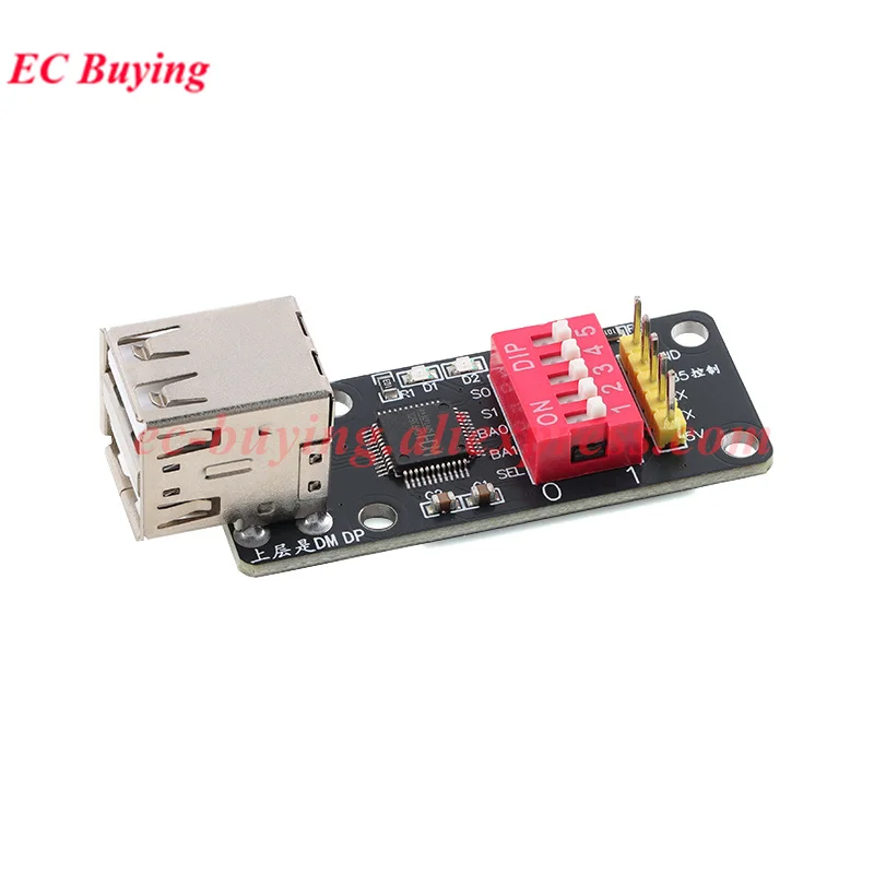 Módulo convertidor CH9350 HID a UART: teclado USB/ratón y escáner de código de barras a adaptador de puerto serie Sincronizador de extensión KVM - imagen 3