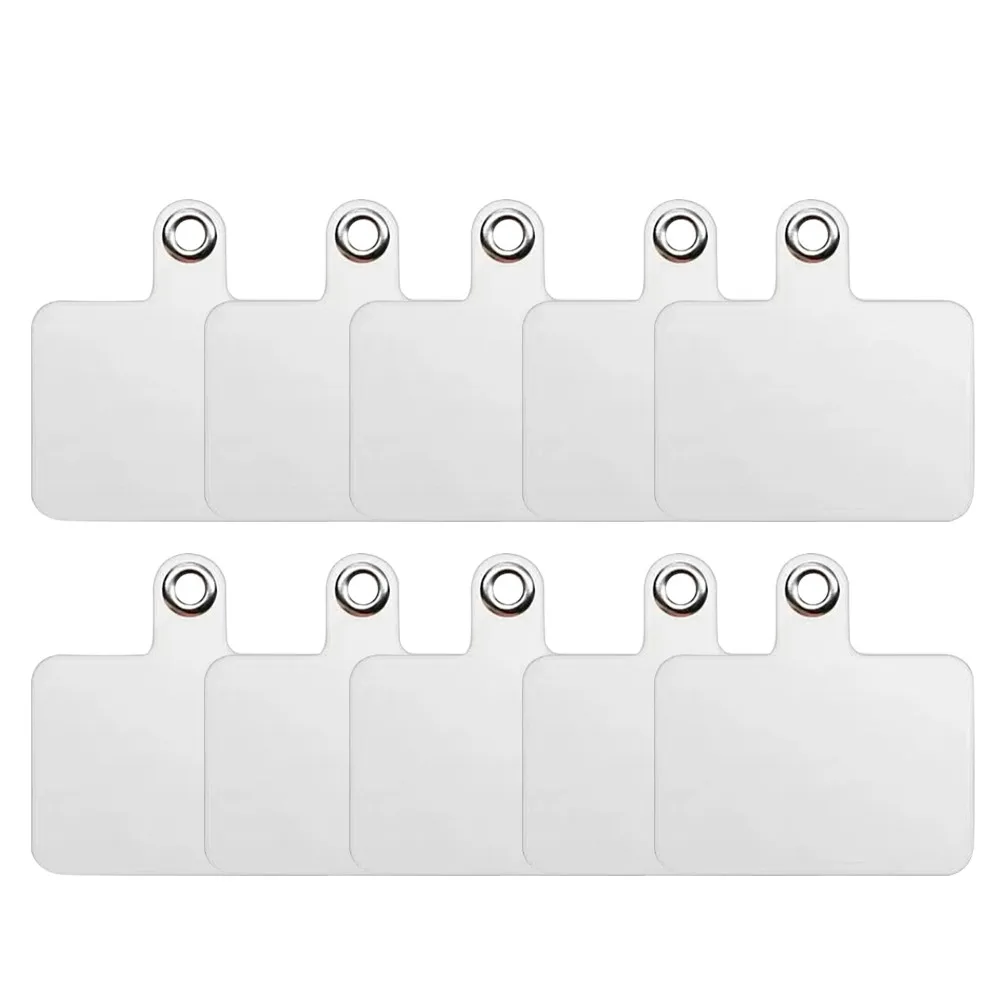 Parche de cordón para teléfono móvil, colgante de conexión de carcasa de tarjeta fija antipérdida masculina sin agujero para cordón, Clip transparente, 1/3/5/10 Uds. - imagen 2