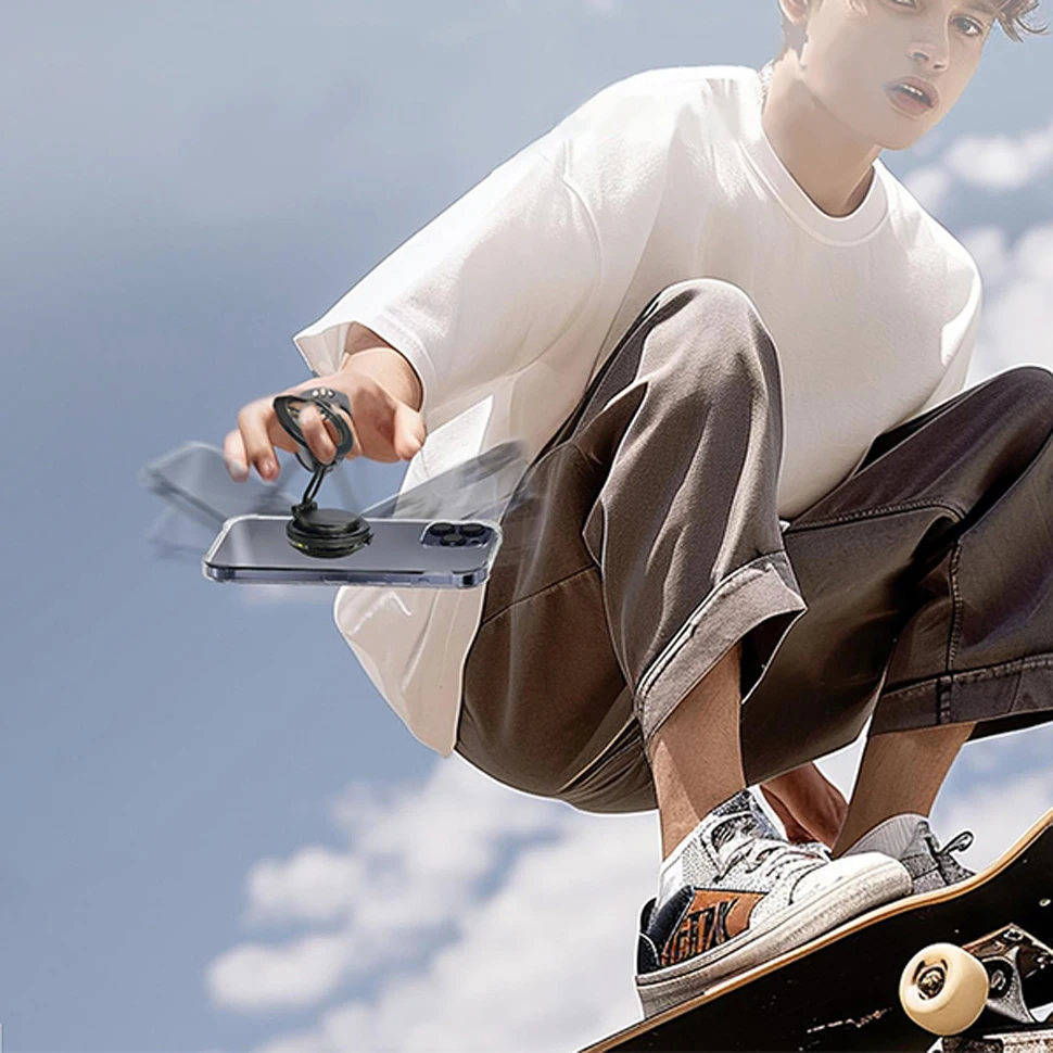 Adhesivo de anillo de metal universal para soporte de teléfono Soporte magnético Compatible con todos los teléfonos móviles (no para carga inalámbrica) - imagen 5