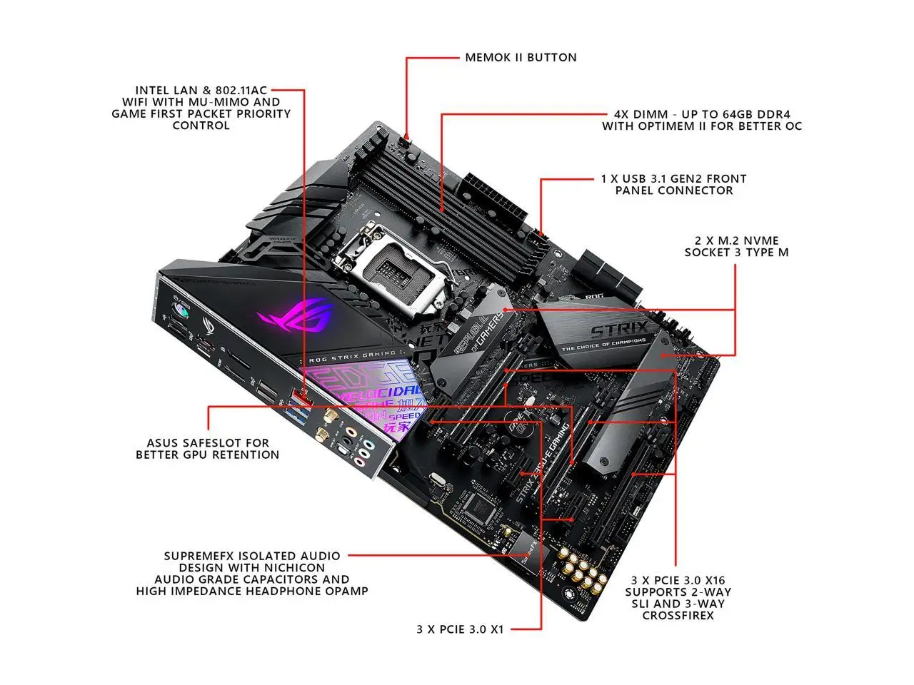ASUS ROG Strix Z390-E Gaming LGA 1151 (Serie 300) Placa base Intel Z390 SATA 6 Gb/s ATX Intel - imagen 3
