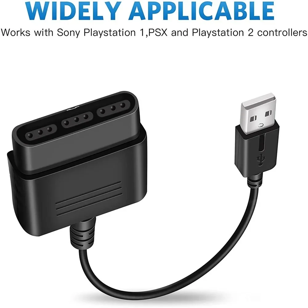 Mando a distancia para Sony PS2, mando Dualshock 2 a 3 PS3 PC, adaptador de juegos USB, Cable convertidor sin controlador - imagen 5