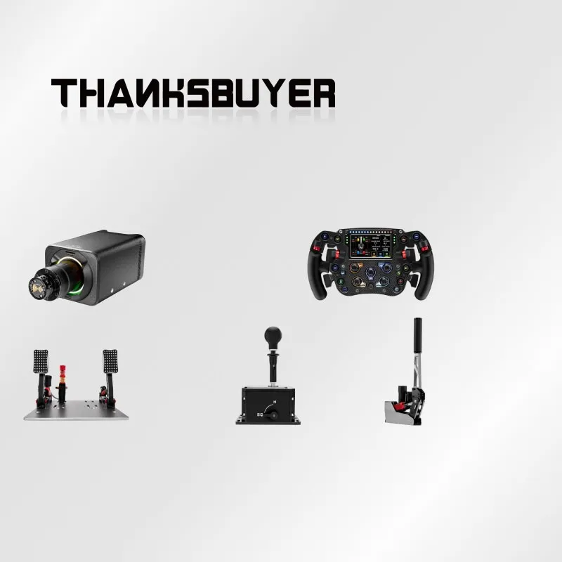 Base de rueda Simagic Alpha Evo Pro de 18 Nm + rueda de fórmula FX PRO de 290 mm + pedales P2000-S100RF + palanca de cambios DS-8X + freno de mano TB-RS