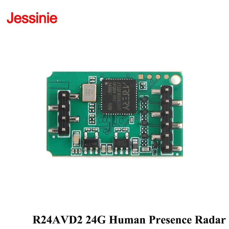 Módulo de Radar de onda milimétrica de detección de presencia humana R24AVD2 24G Módulo de detección de Radar de distancia de movimiento humano Micradar