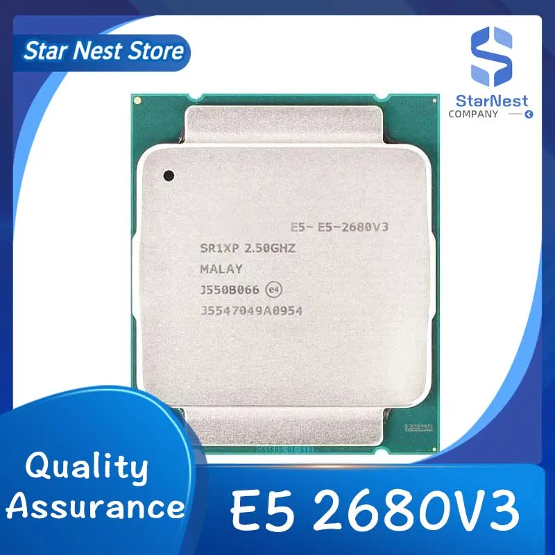 Procesador Xeon E5 2680 V3 2,5 GHz 30MB 12Core 120W Socket LGA 2011-3 SR1XP CPU