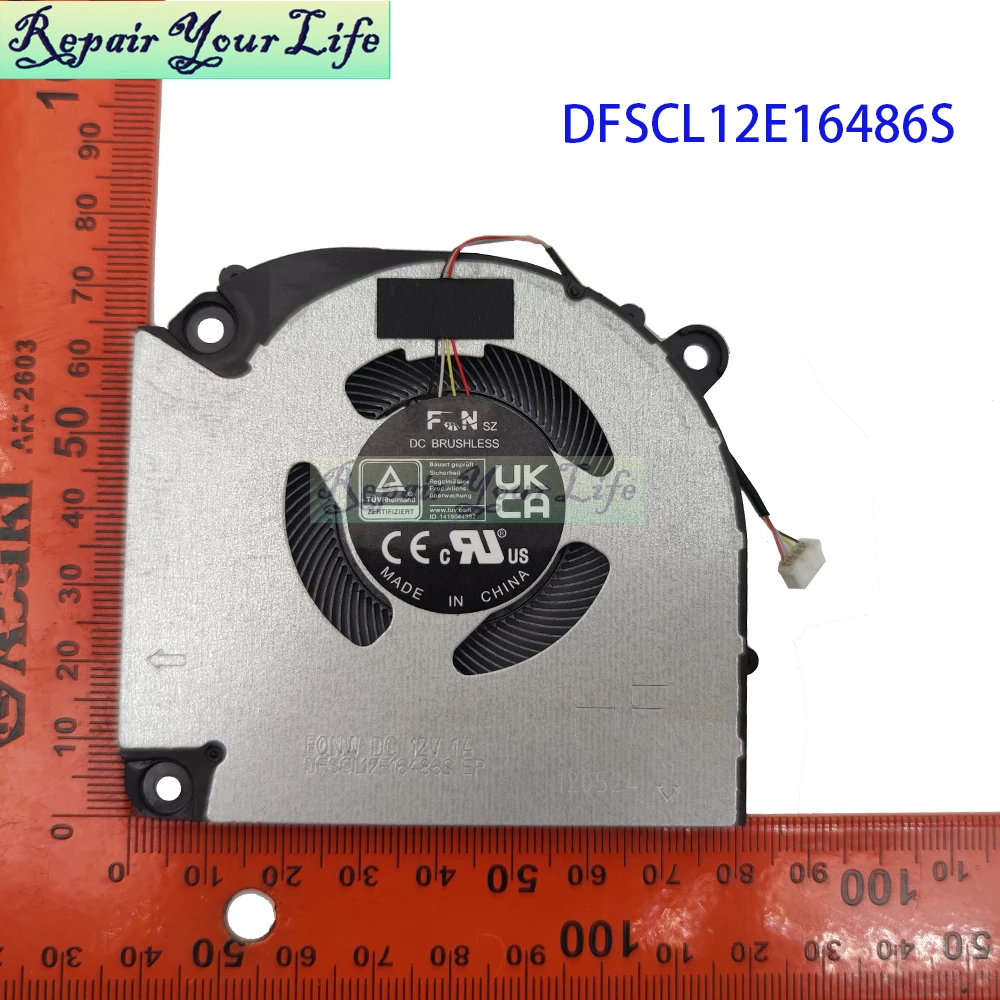 Ventilador de refrigeración GPU para CPU de ordenador portátil, radiador enfriador para Medion ERAZER Crawler E40 MD62518 MD62531 MD62536 MD62549 V155RNCQ - imagen 4