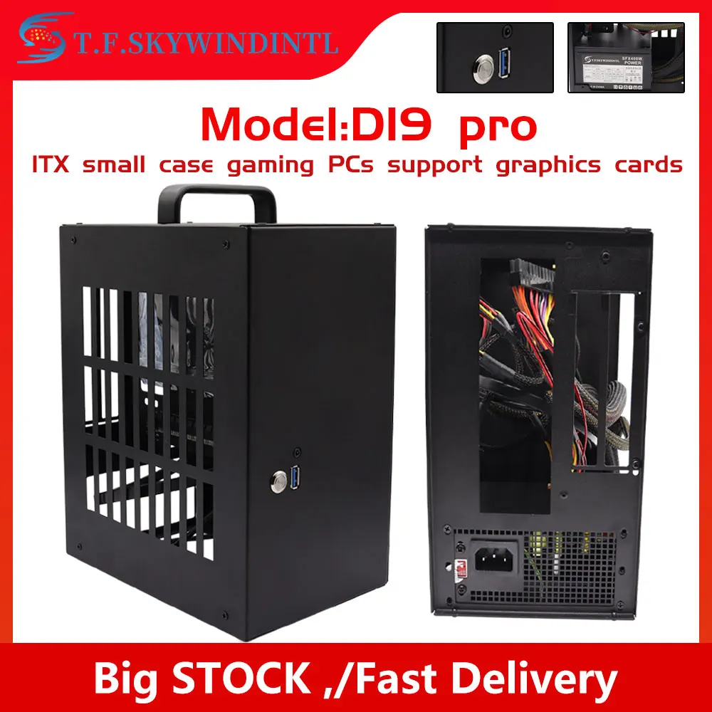 MINI ITX PC Case 6.1L A4 Chasis SFX HTPC Mini ITX Tarjeta gráfica de computadora de juego - imagen 2