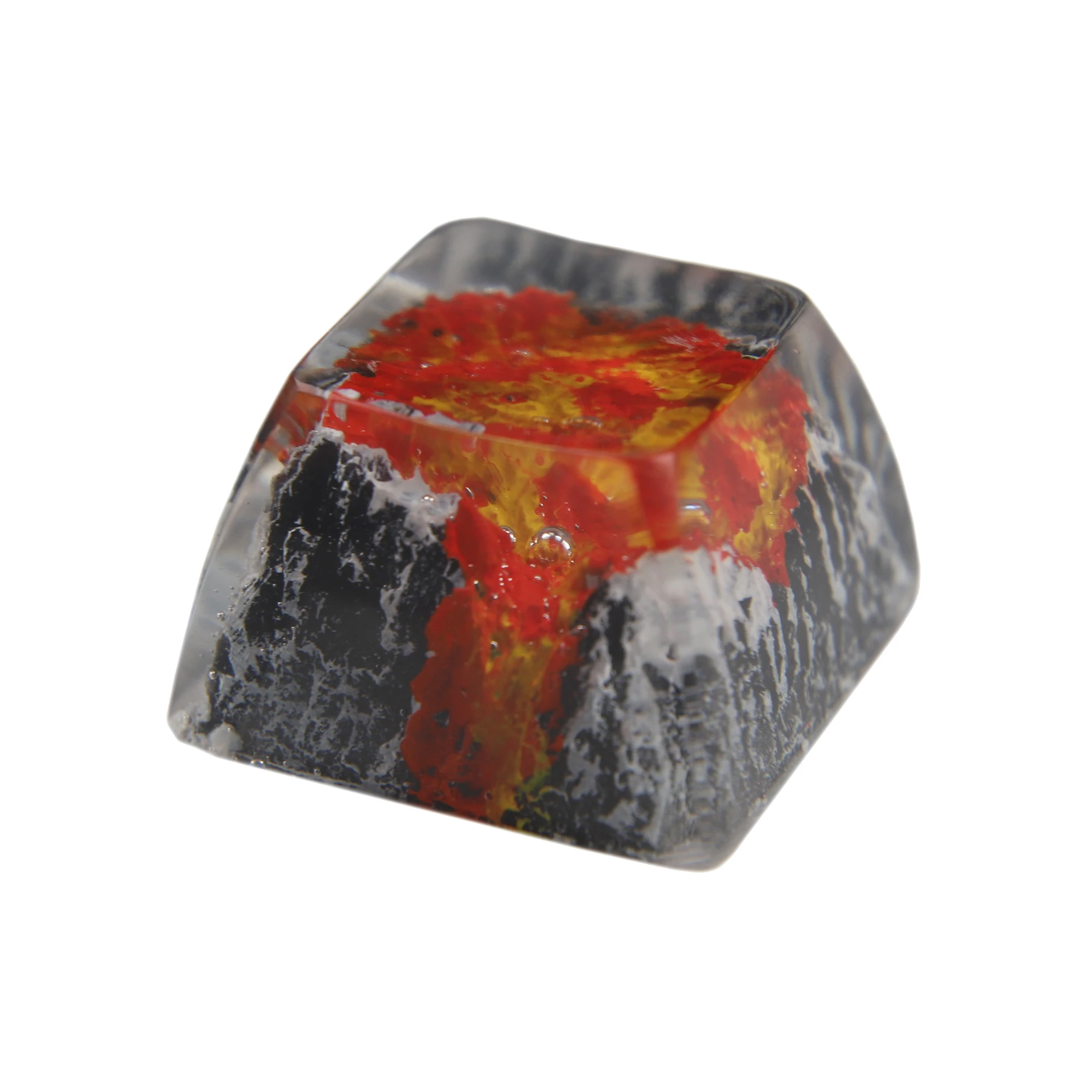 Brillo de montaña de resina a través de teclas artesanales para teclado mecánico para jugar Cherry MX - imagen 3