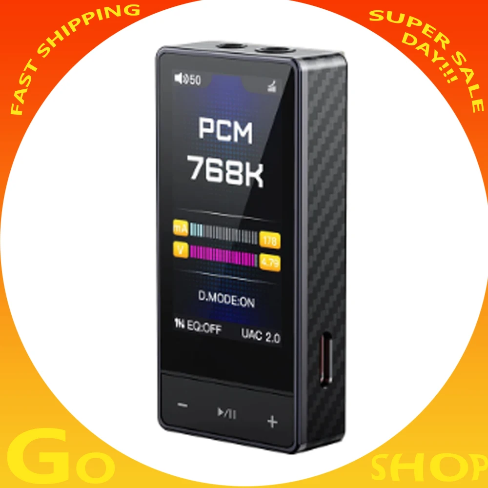 FiiO QX13 amplificador de auriculares HIFI portátil 8 canales DAC ES9027SPRO decodificador pantalla de 1,99 "1 soporte 768KHz/32bit DSD512 MQA