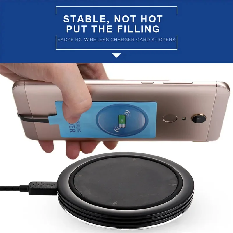Receptor inalámbrico de 5V y 1A, adaptador de carga tipo C para Android, Xiaomi, Samsung, bobina de almohadilla de cargador inalámbrico - imagen 2