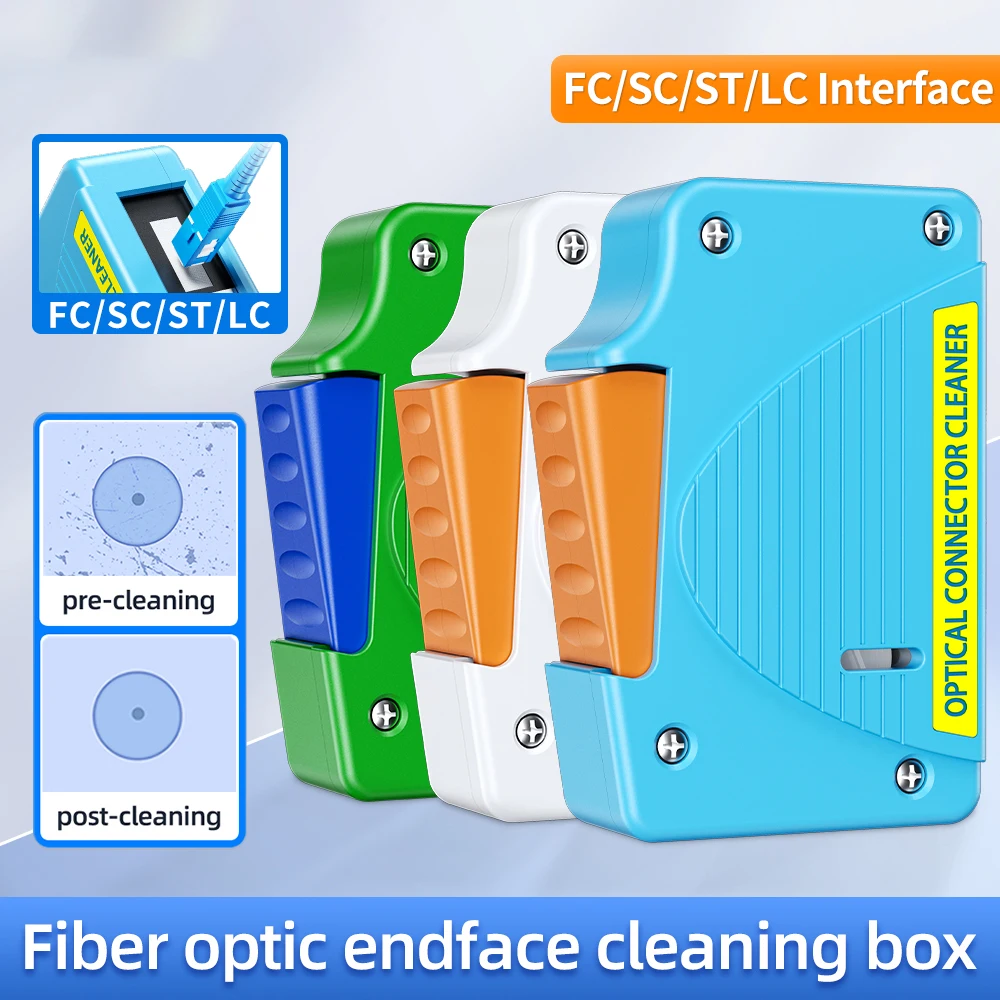 ZoeRax-caja de limpieza facial con extremo de fibra, limpiador en espiral para casete SC/ST/FC y herramienta eficiente de limpieza de fibra óptica - imagen 2