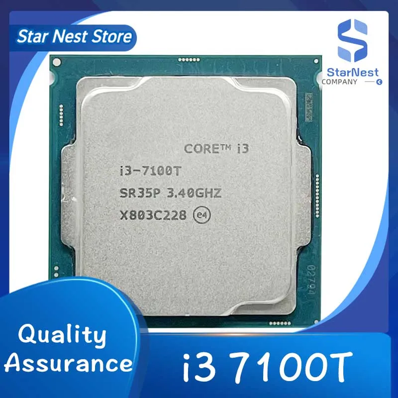 Procesador de cpu Core i3 7100T 3,4 GHz de doble núcleo LGA 1151