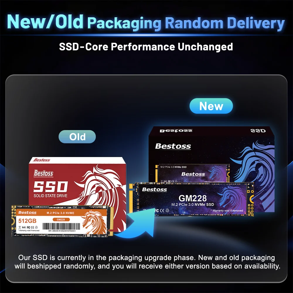 Bestoss-disco duro M2 Nvme para ordenador portátil unidad Ssd de 1Tb 512gb GM22842 - imagen 5