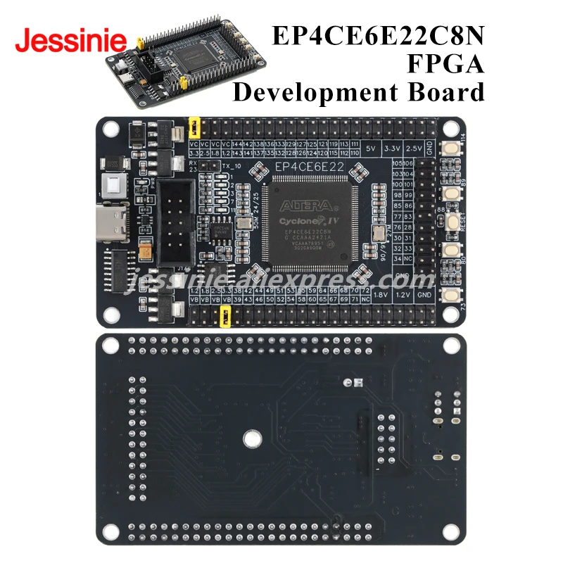 EP4CE6E22C8N FPGA EP4CE6E22 JTAG RAM276480 Bits Módulo de placa de desarrollo de placa de aprendizaje central de sistema para Arduino