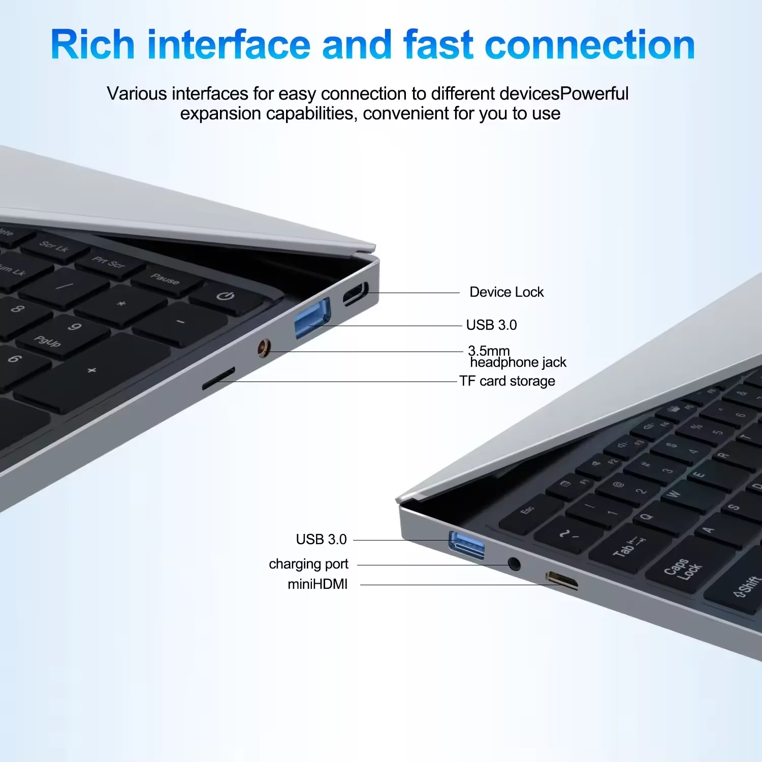 Notebook portátil Windows 11 Pro 15,6 pulgadas ordenador portátil pantalla HD Intel Core i3-6100U 16GB RAM 1TB 2TB SSD portátiles PC - imagen 5
