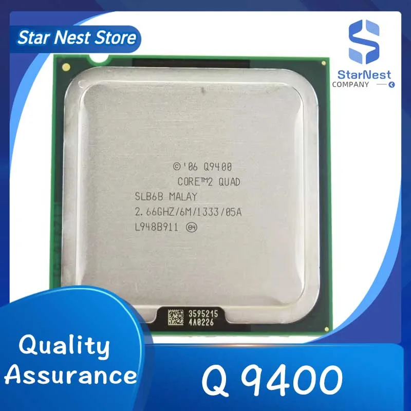 Procesador cpu Core 2 Quad Q9400 2,6 GHz 4-Core LGA 775