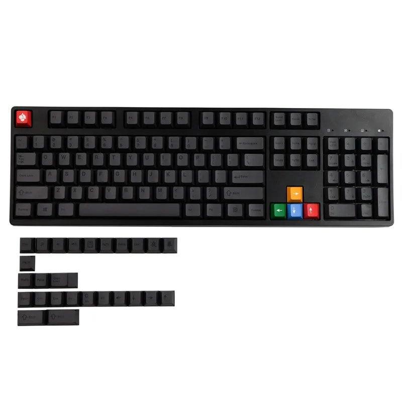 GMK-teclas de cortina nocturna, accesorio con 130 teclas, perfil de cereza, PBT, tinte, sublimación, Teclado mecánico para interruptor MX con cambio de 1,75u