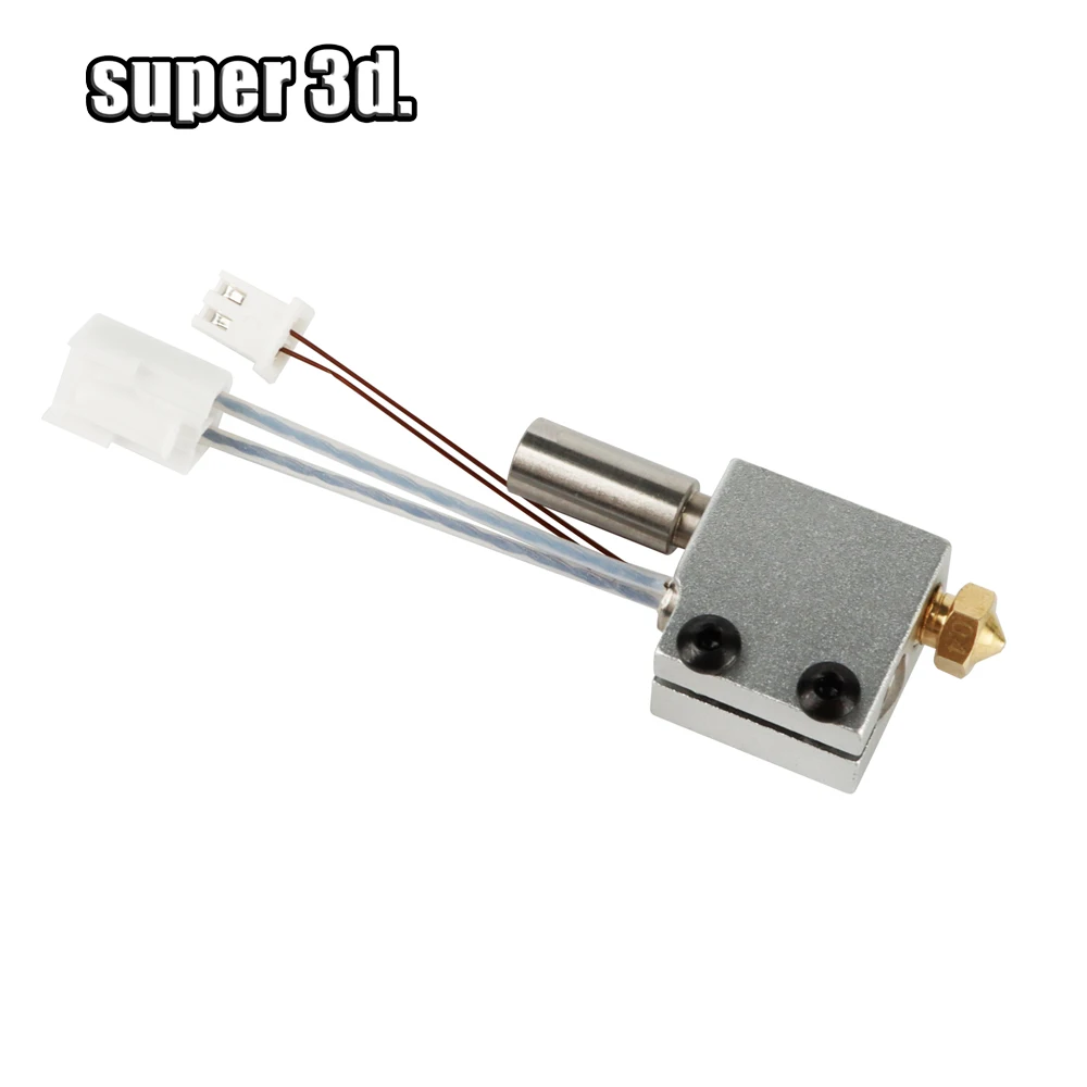 Para artillería Sidewinder X1/X2 Genius Hotend Kit piezas de impresora 3D termistor NTC100K tubo de calor bloque de calor boquilla de volcán de garganta - imagen 5