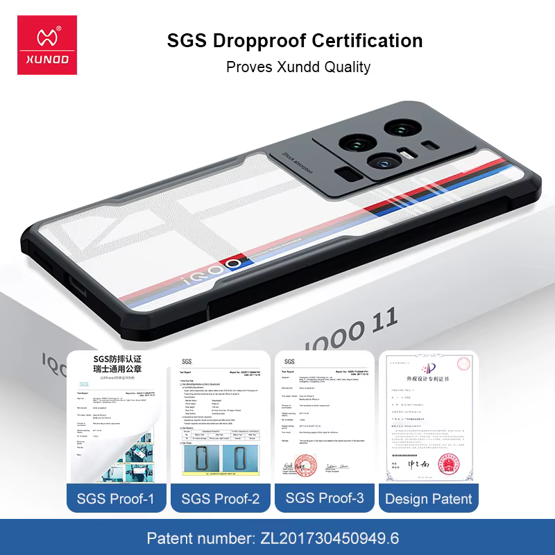 Funda Transparente Antigolpes XUNDD para VIVO IQOO 11 – Protección - imagen 3
