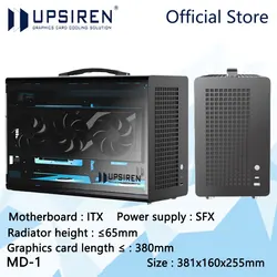 Caja Mini-ITX UPSIREN MD-1 – Chasis compacto para SFX