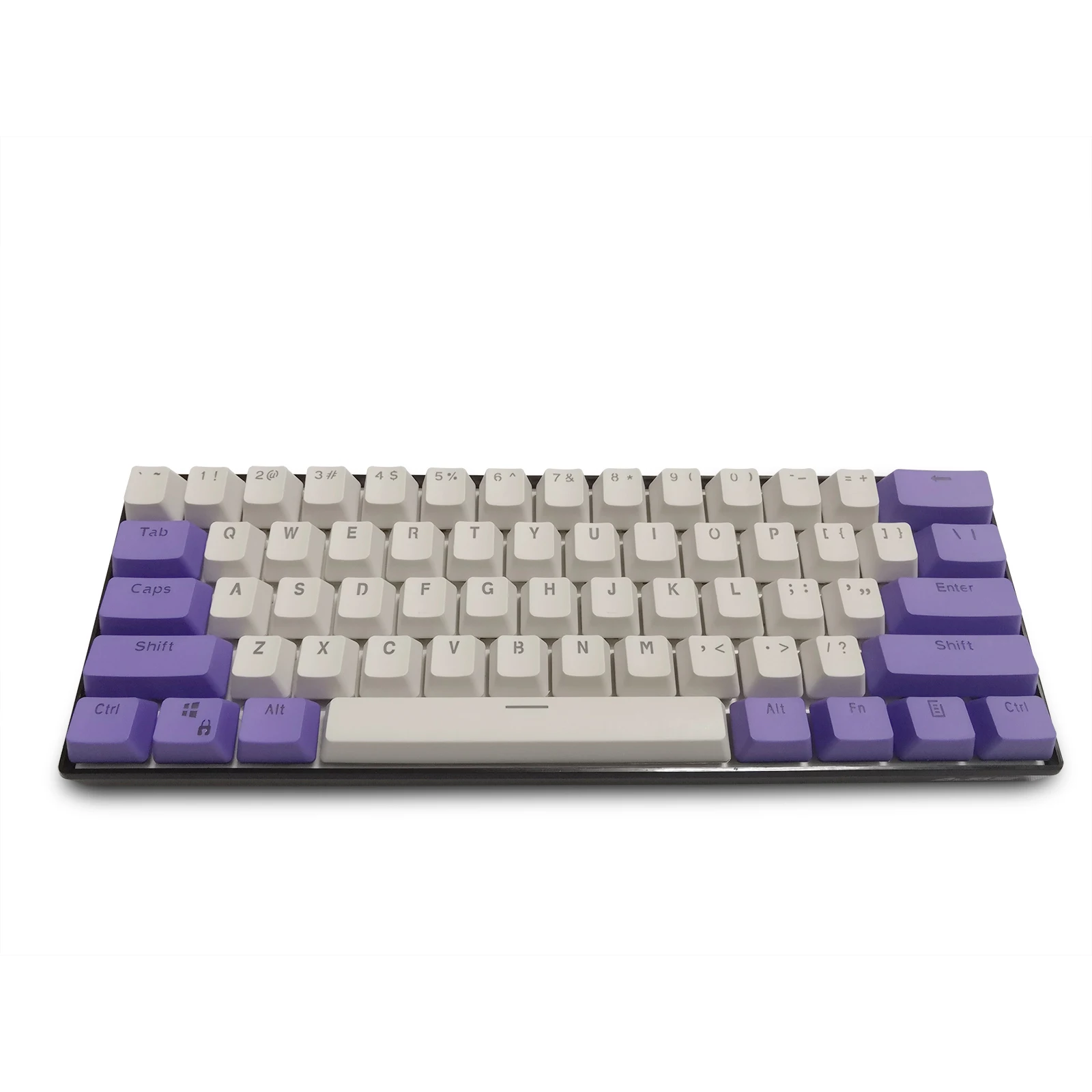 (Se venden solo teclas) Teclas RK 61 de color blanco púrpura, material PBT, teclas OEM de alta calidad, teclas de teclado mecánico de dos colores retroiluminadas - imagen 2