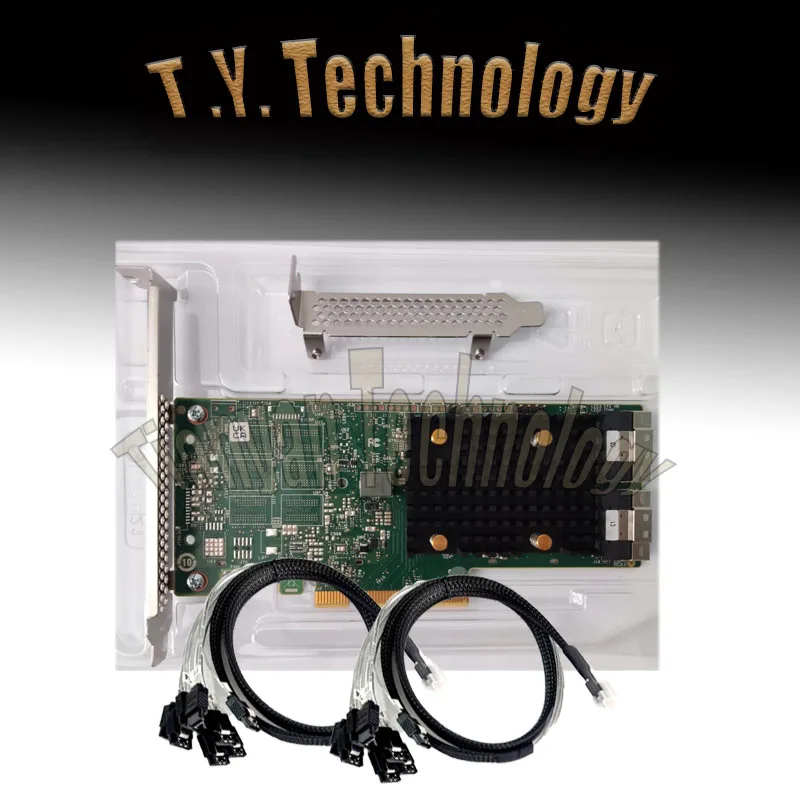 Adaptador de bus host triodo Broadcom HBA 9500-16i SATA + 2 SFF-8654 8 * SATA