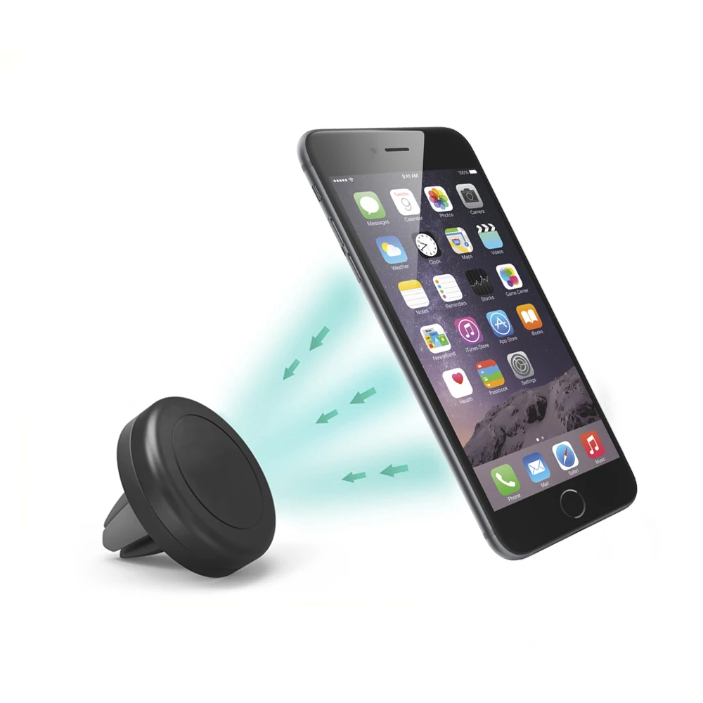 ACTECOM Soporte magnetico para Coche Teléfono Móvil Smartphone 360 Imán Magnético - imagen 3