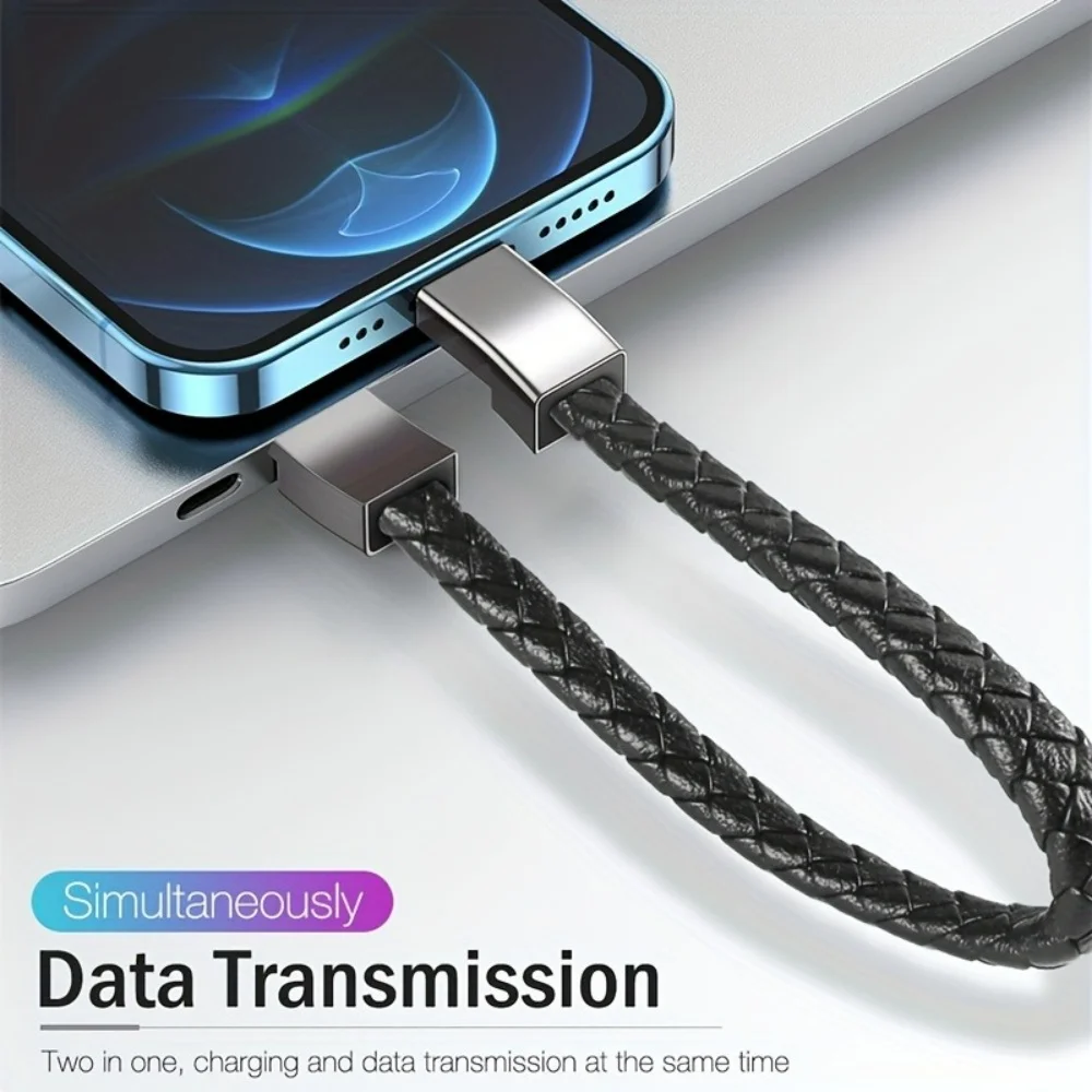 Cable de carga rápida PD 60W, Cable de datos de pulsera USB C a USB C para iPhone 14, Samsung, Xiaomi, Huawei tipo C, Cable de carga rápida para teléfono - imagen 5
