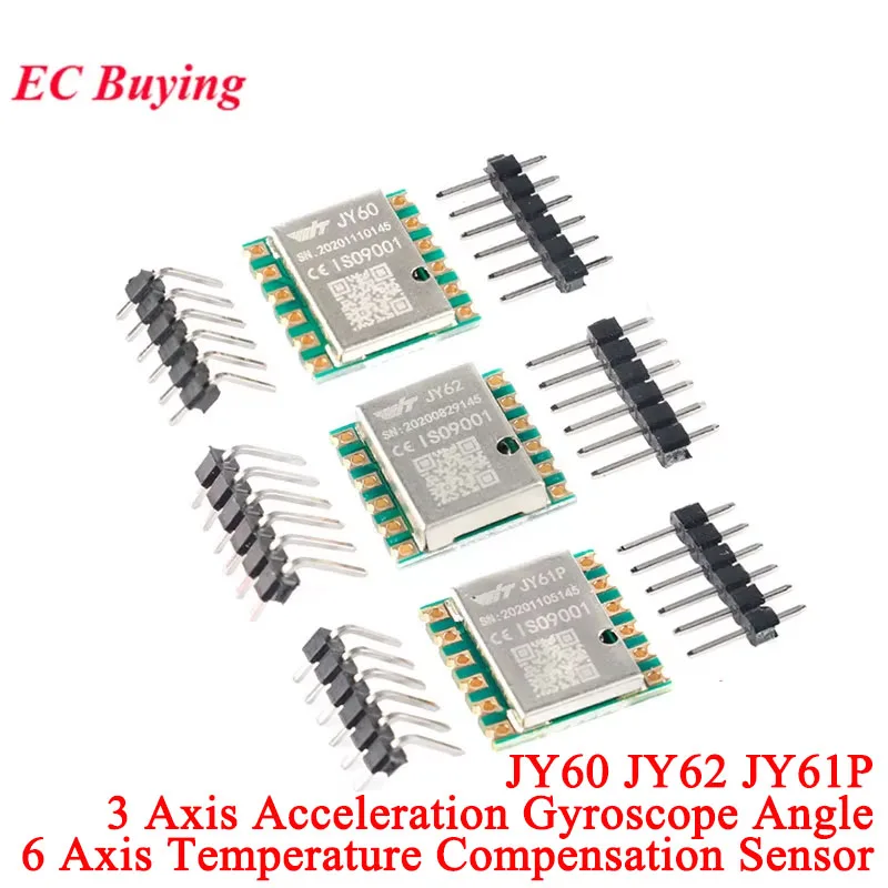 Módulo de actitud MPU6050 JY60 JY62 JY61P tres ejes seis ejes 3 6 módulo Sensor acelerómetro estabilizador de equilibrio de detección de ángulo
