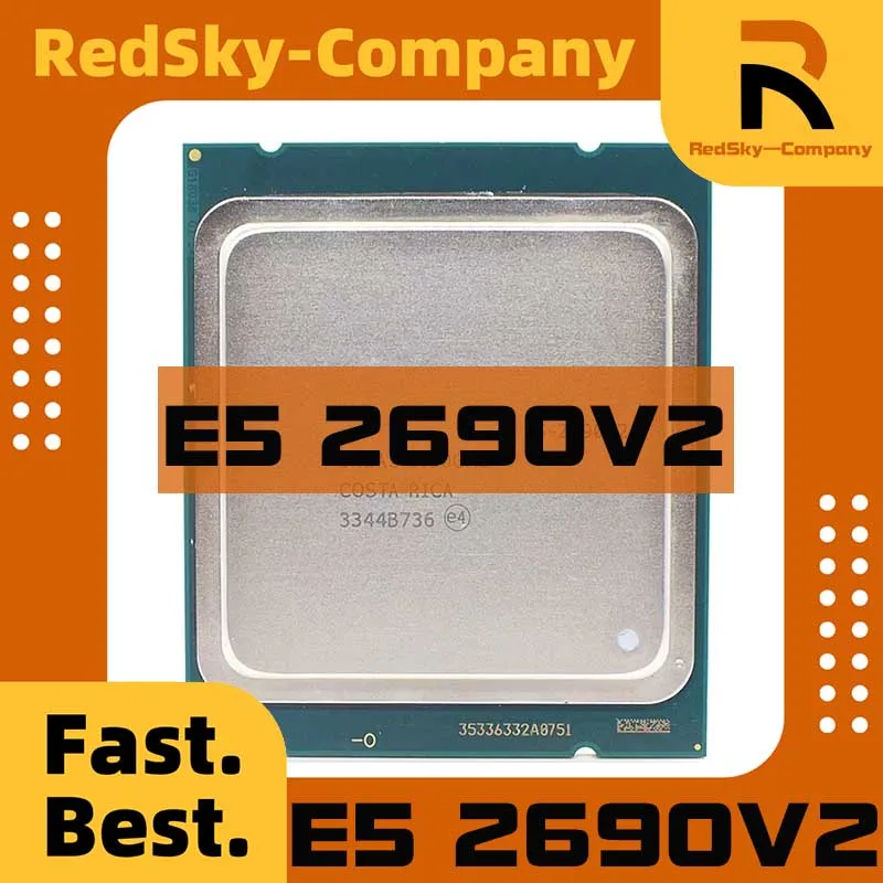 Uesd Xeon E5-2690V2 E5 2690 V2 E5-2690 V2 E5 2690V2 procesador 3,0 GHz 25M caché LGA 2011 SR1A5 servidor CPU usado prueba perfecta