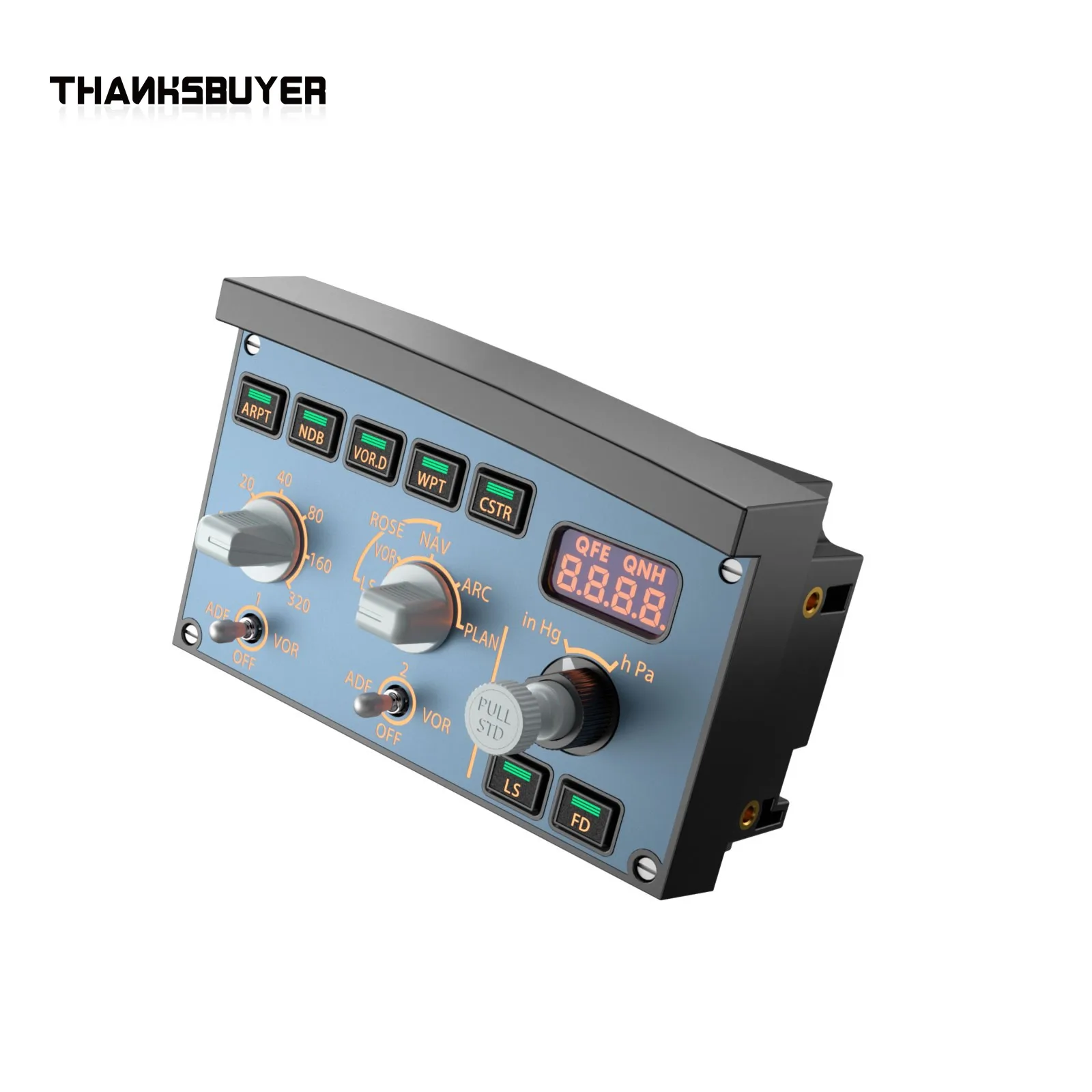 WINWING A320 EFIS-L / EFIS-R Unidad EFIS de tamaño completo Panel de control de vuelo Simulador de juego de vuelo Soporte para X-Plane MSFS2020 - imagen 2