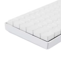 YMDK Teclas PBT Blancas y Gruesas para Teclado Mecánico