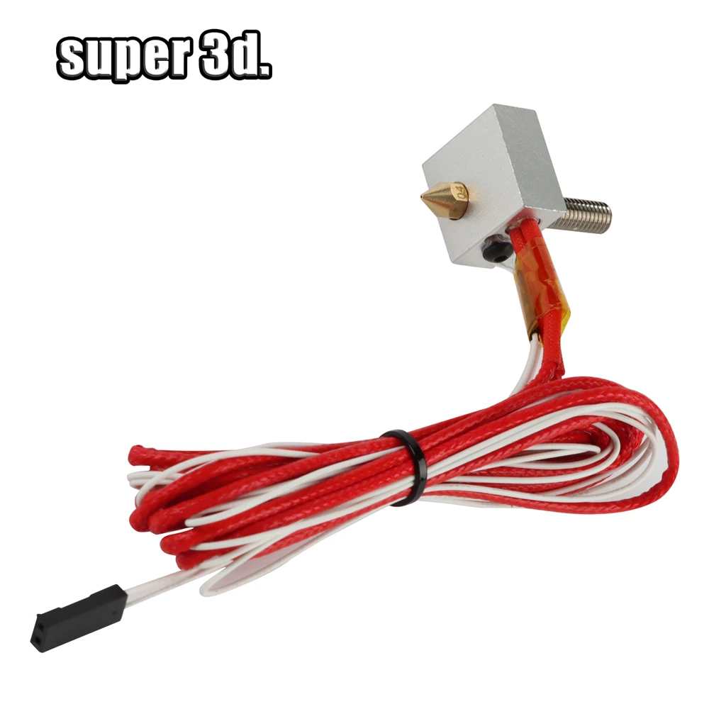 Kit Hotend MK8 para impresora 3D, Kit ensamblado de 12V, 24V, 40W, extrusora J-Head, boquilla de 0,4mm, filamento de 1,75mm para piezas de impresora 3D Anet A2 A8 - imagen 5