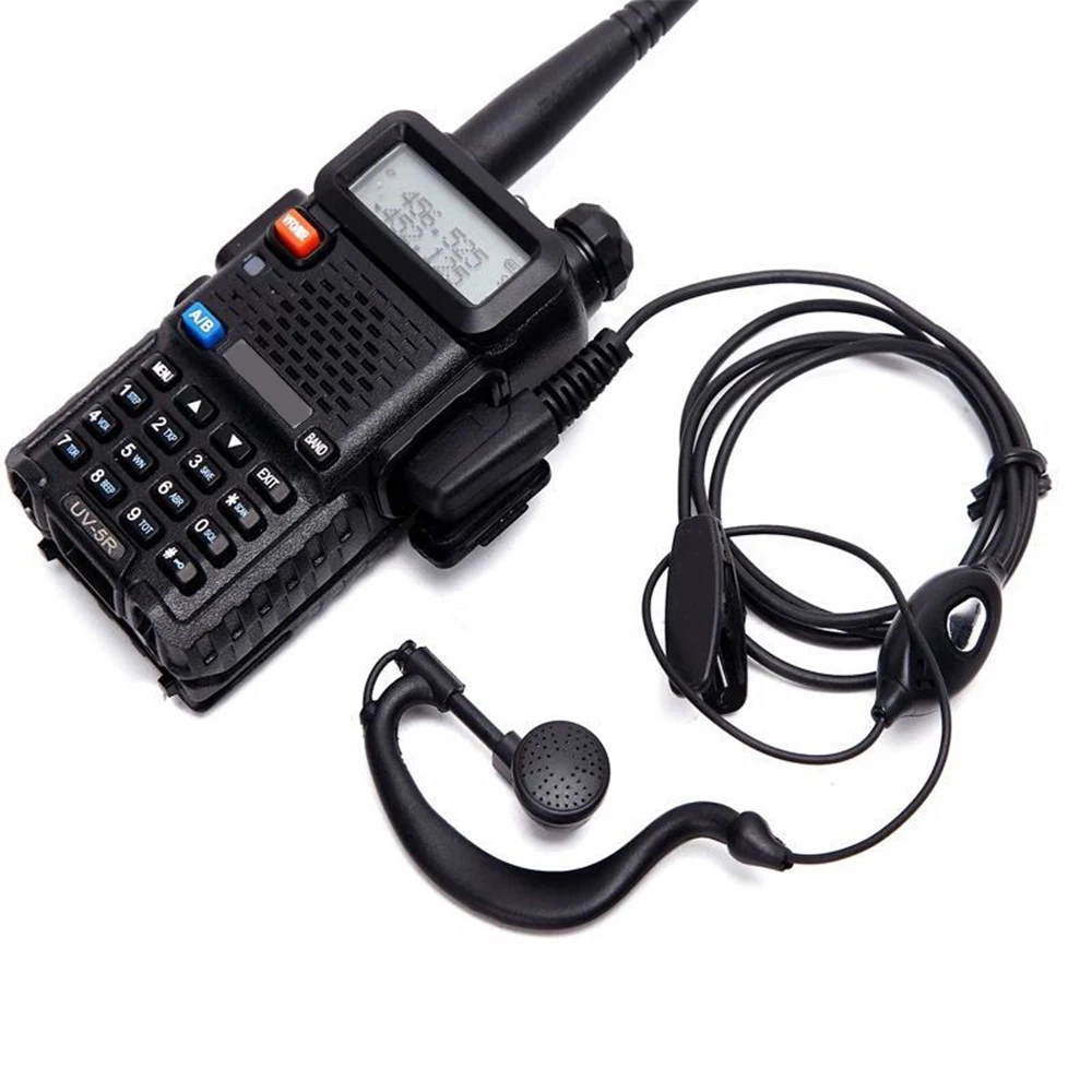 Baofeng-auriculares de tubo acústico de aire para walkie-talkie, cascos con puerto K, PTT, con micrófono, para piezas 888s Guard, 5 UV-5R