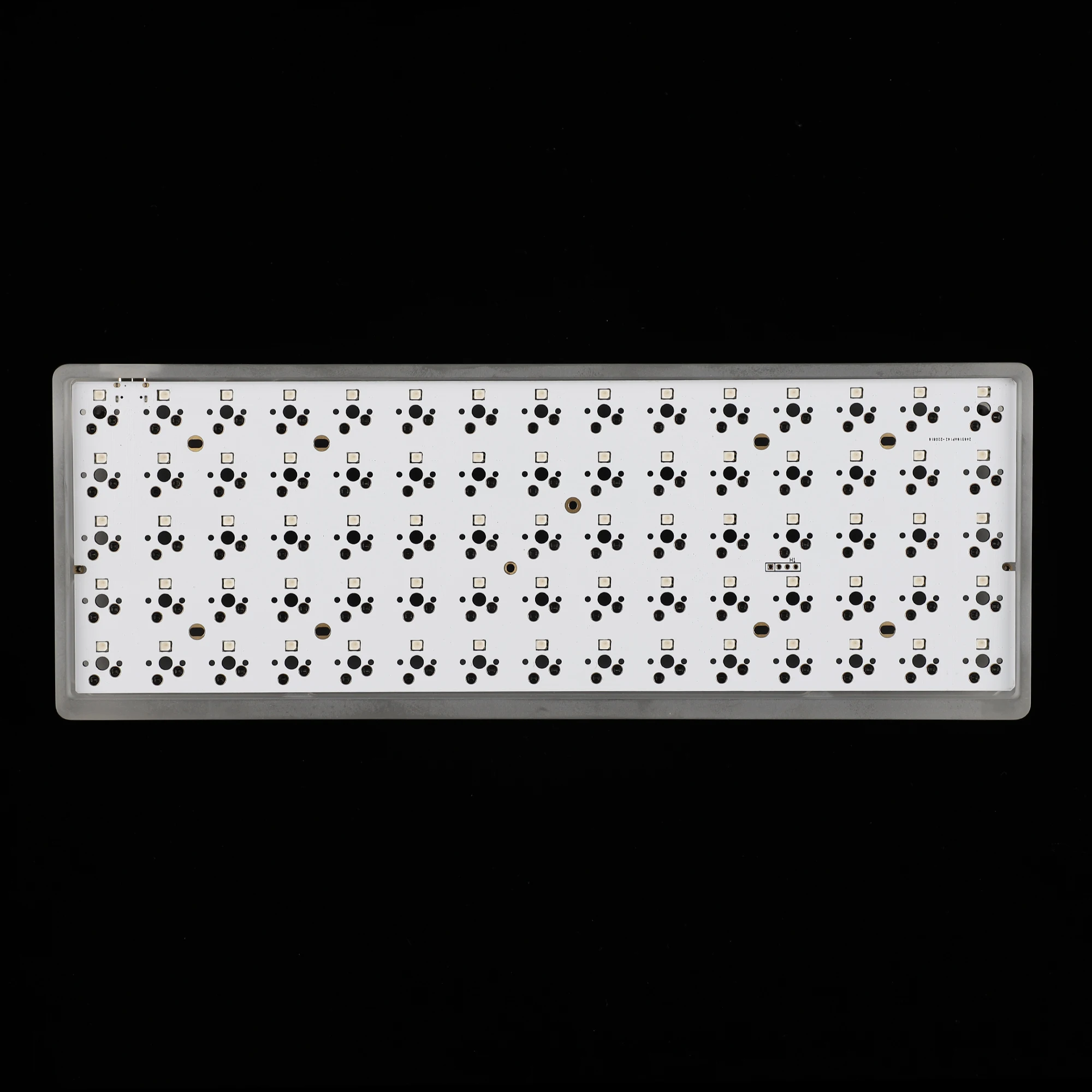 Kit de teclado mecánico ID75 Idobao x YMDK, 75 teclas, diseño ortolinear a través de la placa de la caja de acrílico, intercambio en caliente intercambiable, PCB RGB - imagen 5