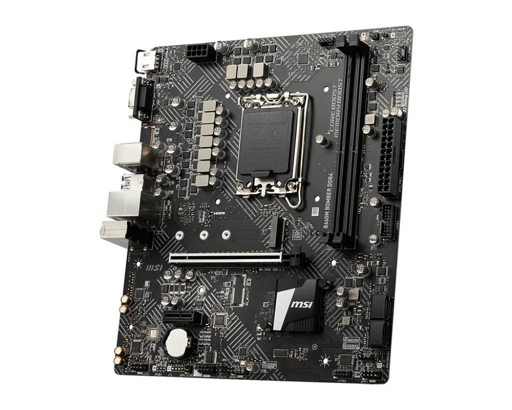 Placa base Intel B660M, MSI, B660M, BOMBER, DDR4, LGA 1700, DDR4, 64GB, compatible con i9-14900F 14600, 13900F, 13100F, 12400F, cpu M.2, Micro ATX - imagen 4
