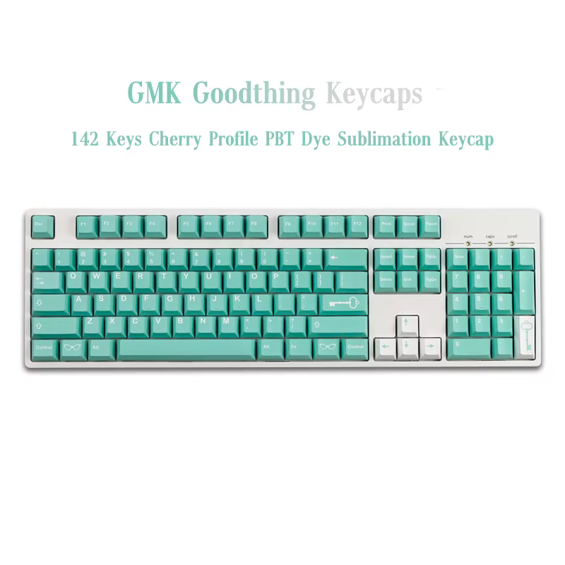 Teclas GMK Goodthing para teclado mecánico, teclas de perfil de cereza, PBT, sublimación, para MX Switch 61/64/68/71/84/142, 87/104 teclas