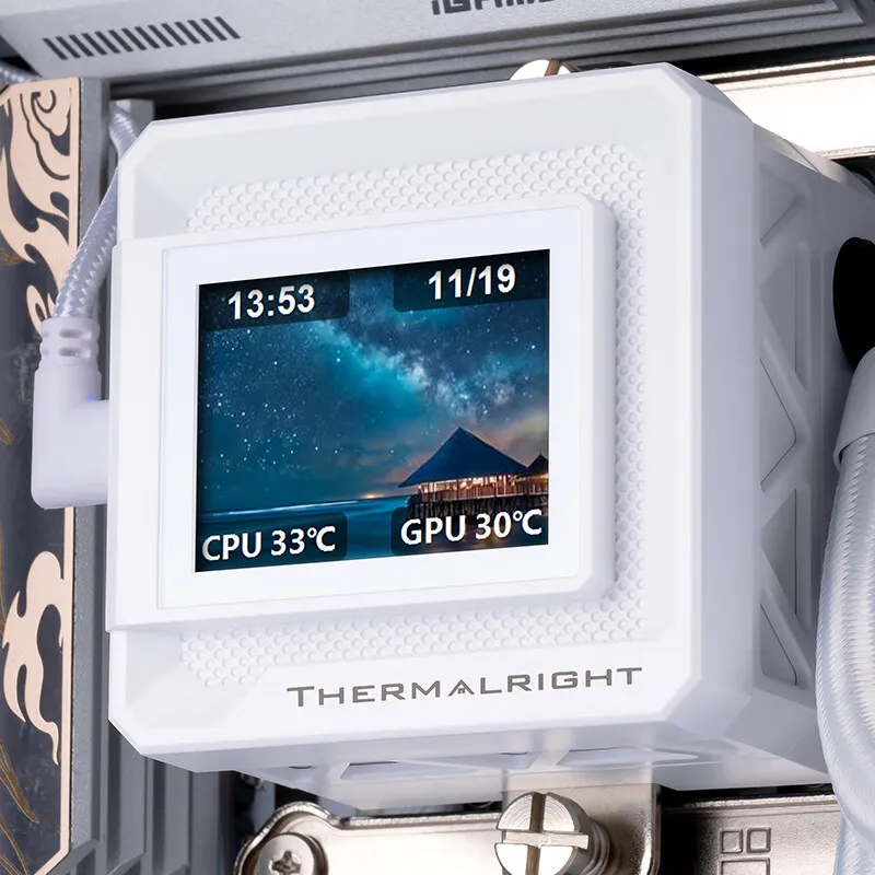 Thermalright FW 240 SE ARGB Radiador de refrigeración por agua todo en uno/pantalla LCD magnética de 2 pulgadas/soporte LGA1851/1700/115X/AM4/AM5 - imagen 5
