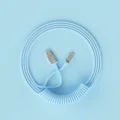 Coiled Cable Blue