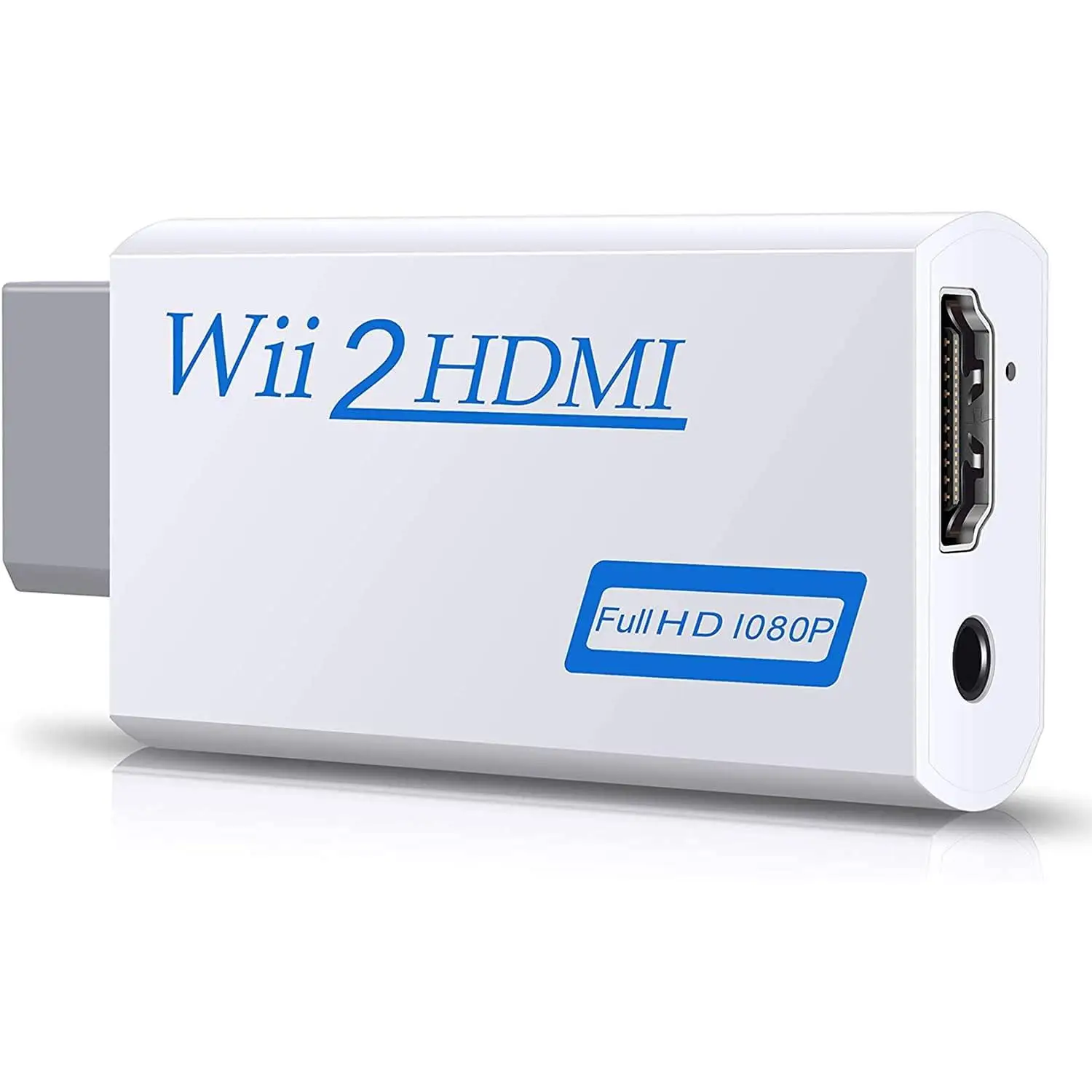 FGNS. Convertidor Wii a HDMI Video,convertidor de Adaptador de Video Full HD 1080P con Audio de 3.5mm