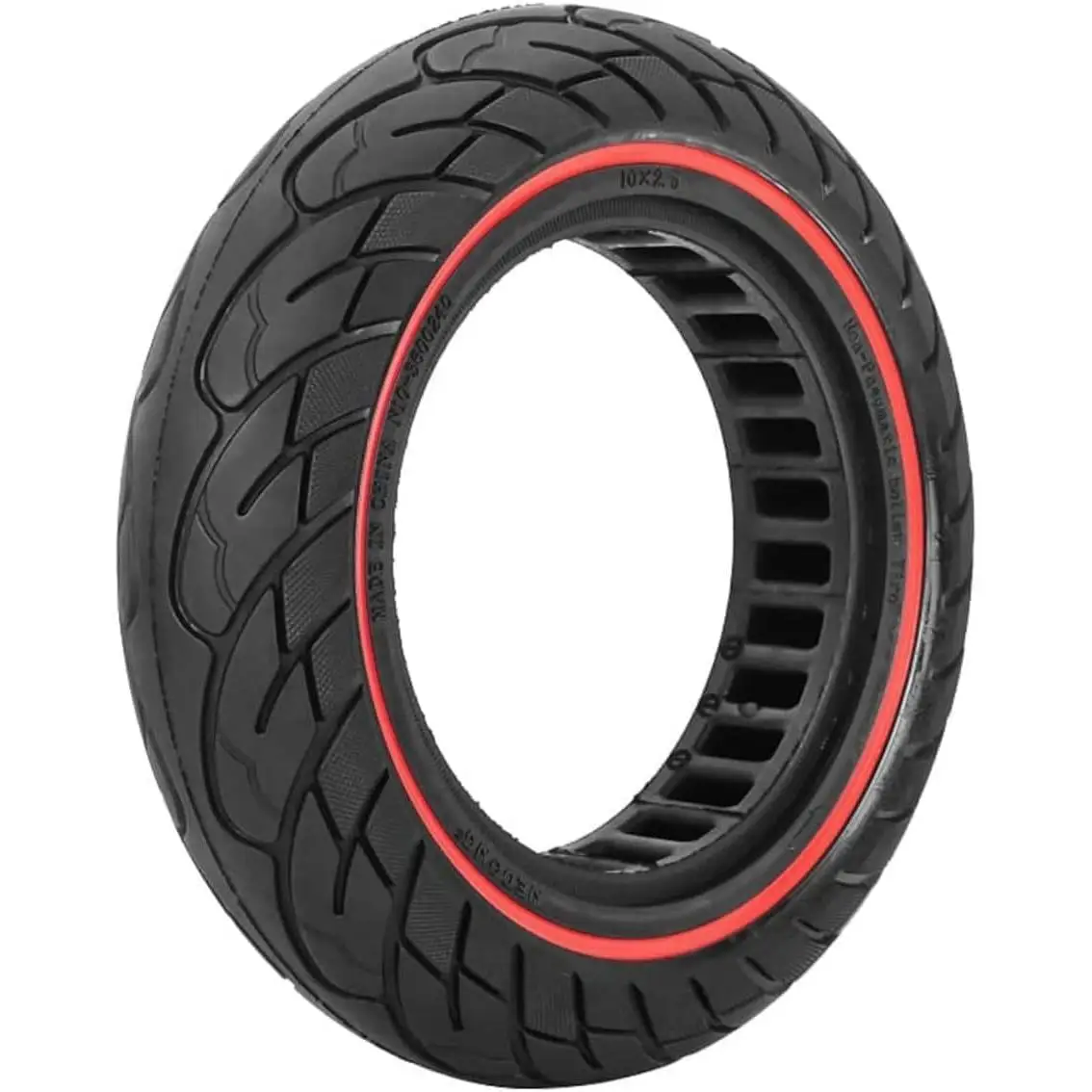 Rueda Maciza 10x2.5 Pulgadas (Llanta ancho 45mm)Antipinchazo para Patinete Eléctrico,Goma Sólida, Neumático Sólido para Ninebot Segway MAX G30 G30P G30LP, Kugoo M4 M4Pro F40/,hiboy S2 Max / max3 / Titan Pro / Titan / gotex G4 / g Max,10 Pulgadas 60/70-6.5