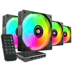 Mars Gaming – Kit de Ventiladores ARGB Ultrasilenciosos 120 mm
