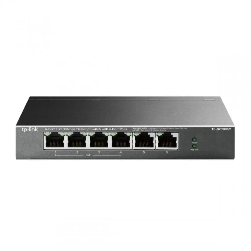 TP-LINK TL-SF1006P Switch Fast Ethernet 6 Puertos con 4 Puertos PoE